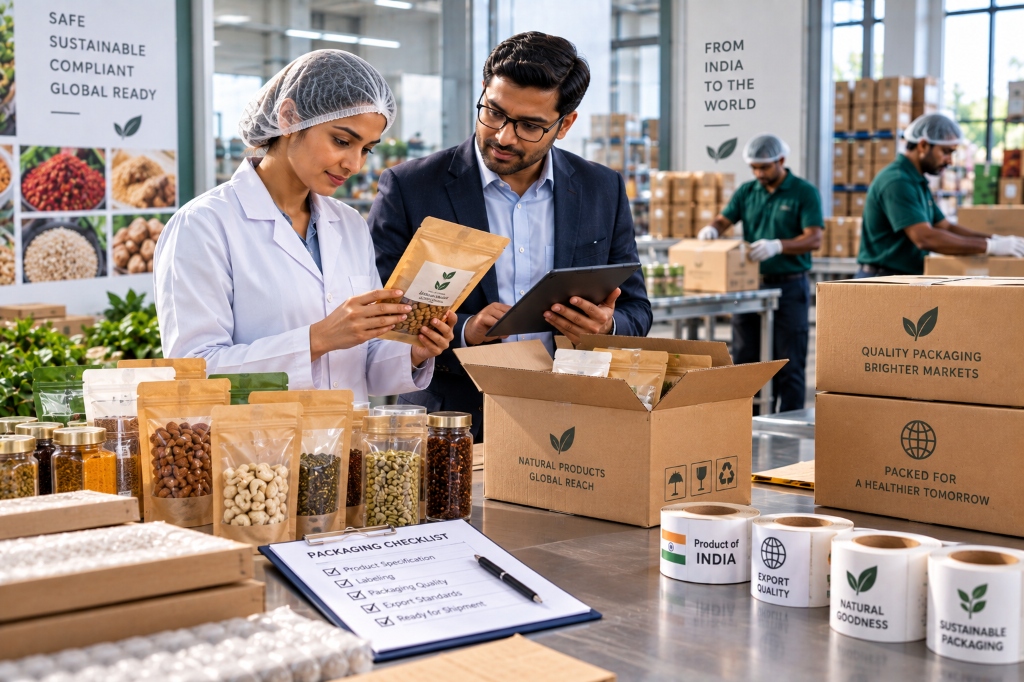 Export-grade food packaging and standardized international labeling